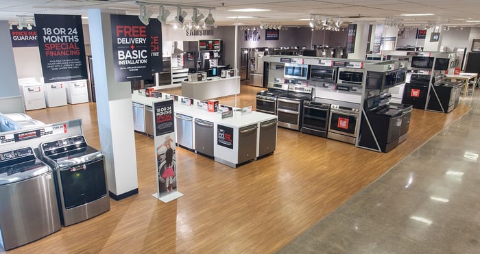 Appliances for sale at J.C. Penney.