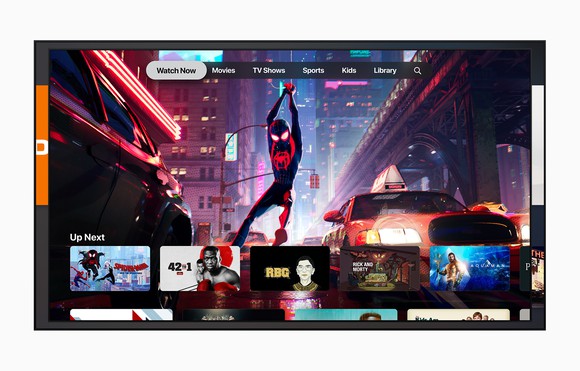 Apple TV interface