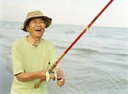 Happy retiree