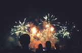 Getty Fireworks with People