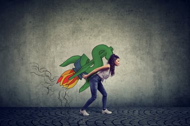 Dollar sign rocket -- GettyImages-958082514