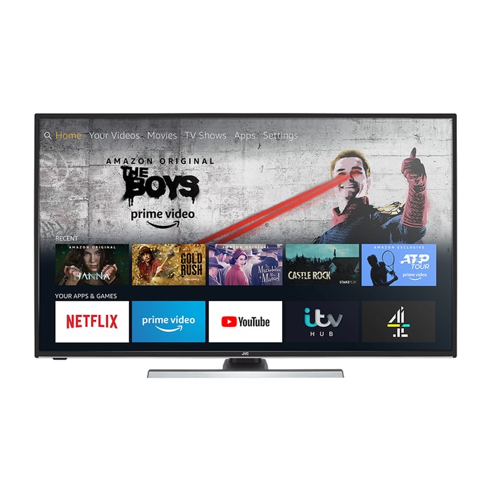 JVC Fire TV Edition Smart 4K HDR LED TV. 