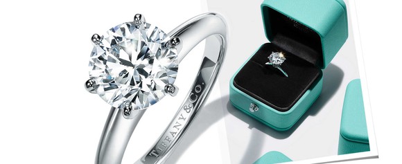 A Tiffany engagement ring.