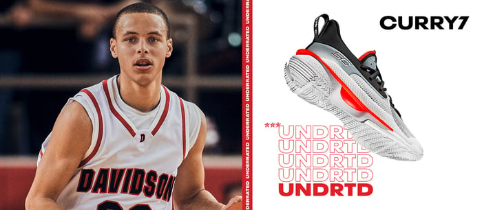 Under Armour's Curry 7 shoes.