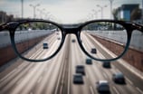 Getty Glasses Looking Down Highway