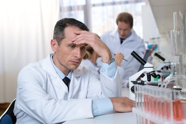scientist dejected