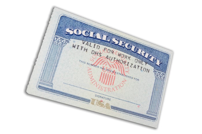 A Social Security card