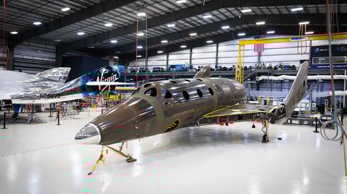 Second Virgin Galactic SpaceShipTwo under construction