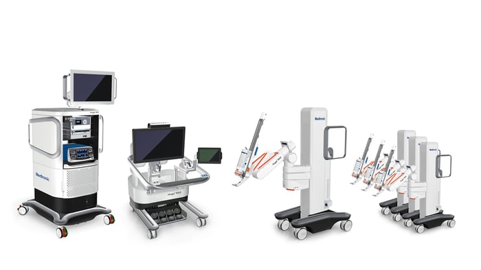 Medtronic's Hugo RAS components.