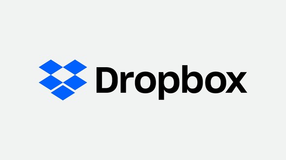 Dropbox's corporate image, including a simple blue drawing of an open box.