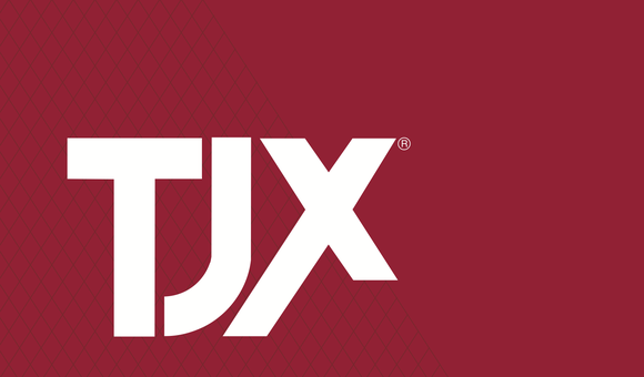 The TJX logo on a red background