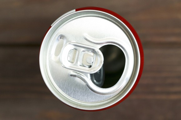 Coke can from above.