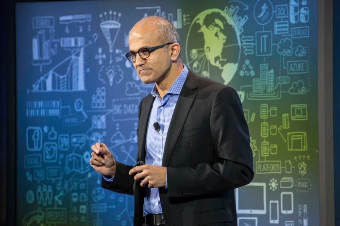 Satya Nadella, CEO of Microsoft.