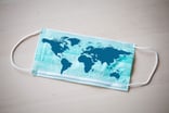 Mask with world map
