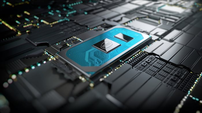 An Intel chip