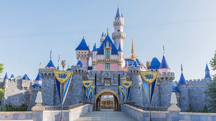A castle at a Disney park.