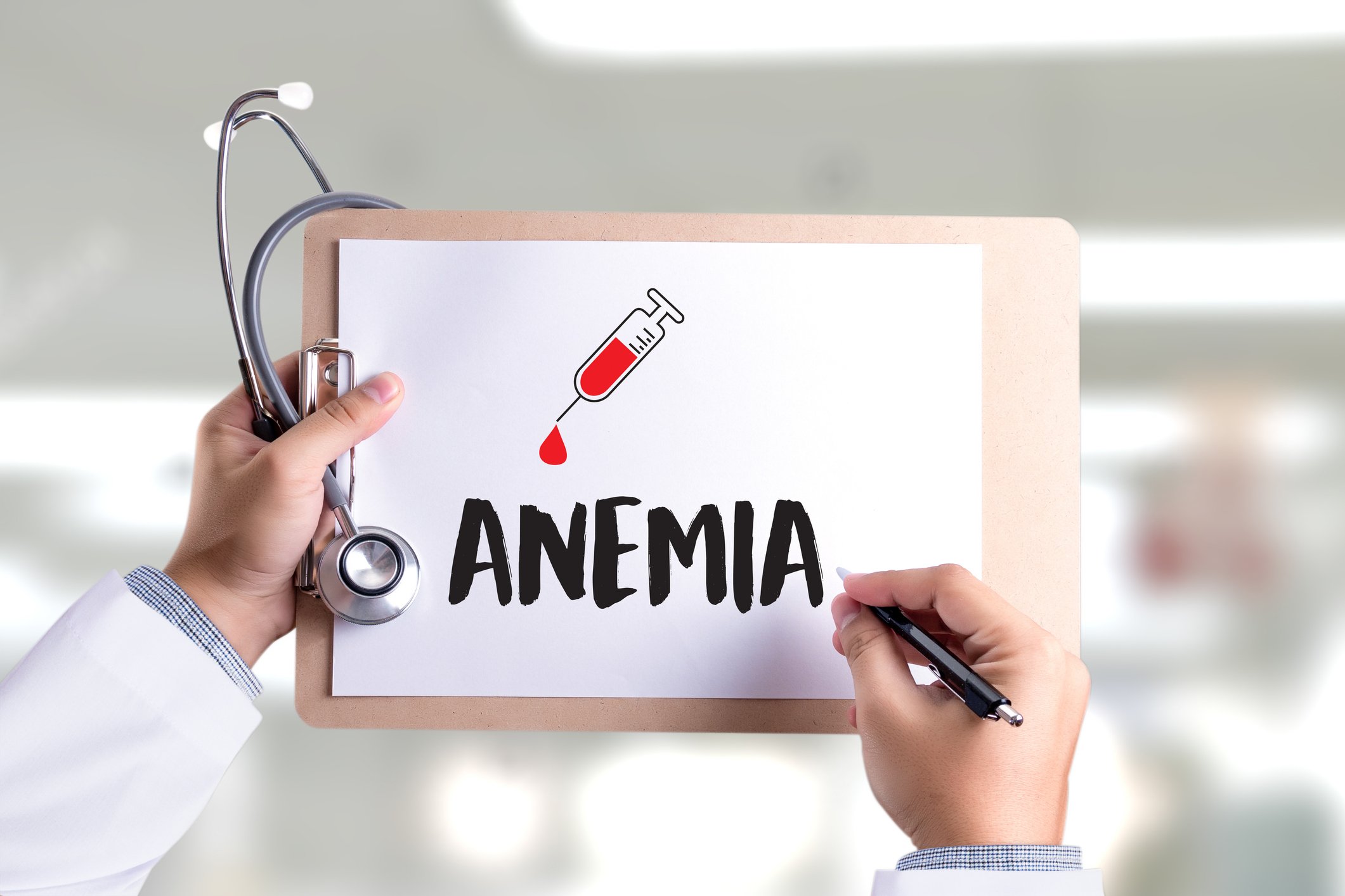 Anemia on small whiteboard
