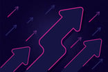 funky arrows rising