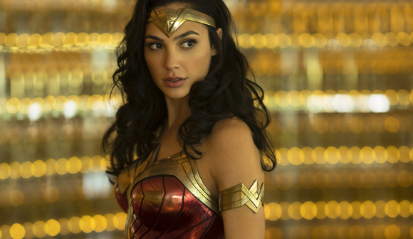 A still from the film Wonder Woman 1984, showing Gal Gadot as the title character.