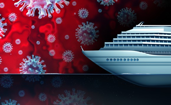 Novel coronavirus cells are surrounding a cruise ship.