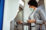 Getty ATM Bank Woman in Mask