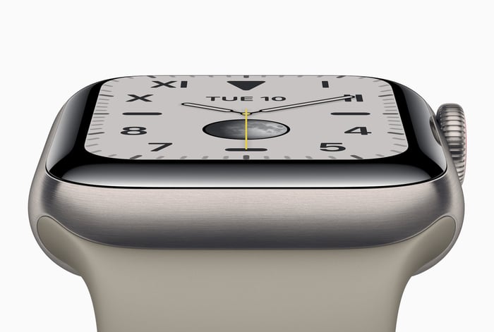 Apple Watch close up.