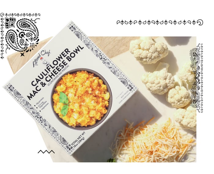 Tattoed Chef Cauliflower Mac and Cheese Bowl banner ad