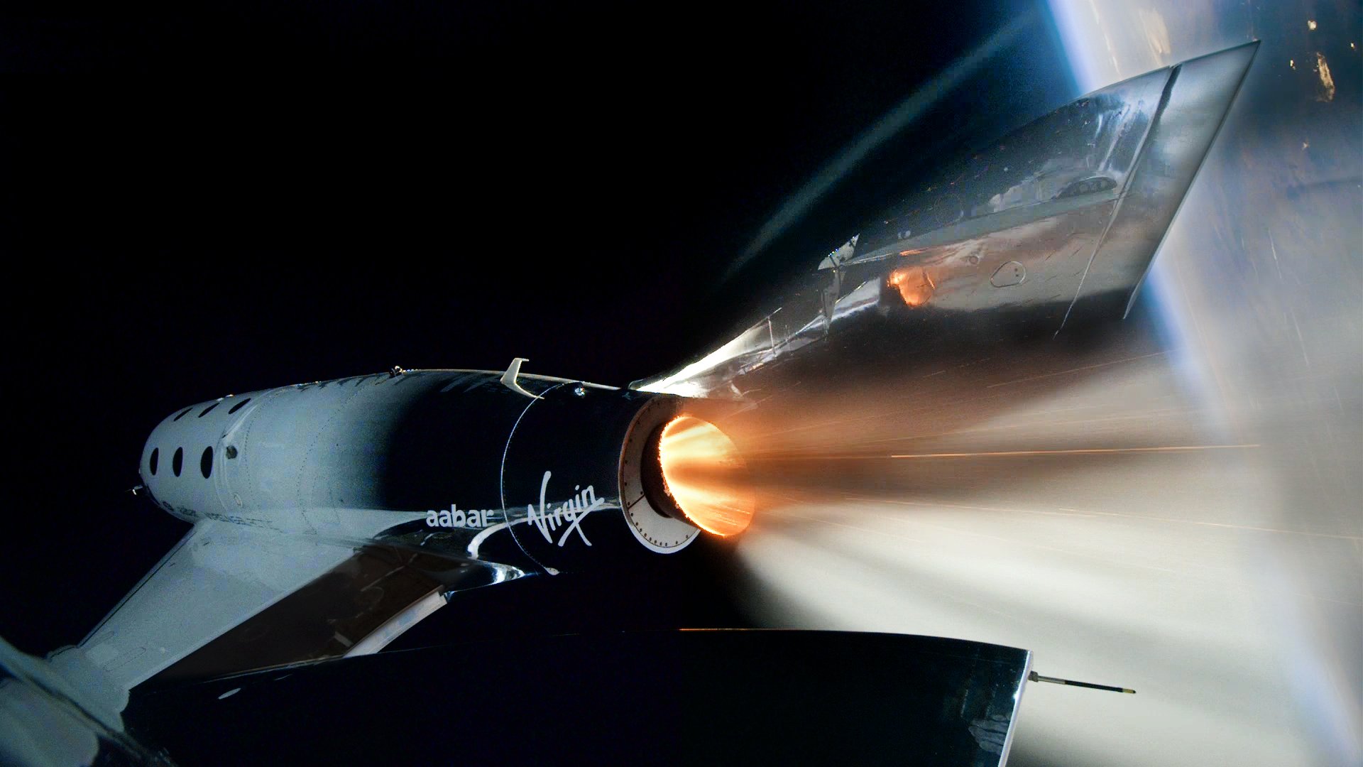 Virgin Galactic VSS Unity Rockets to Space on Historic First Spaceflight