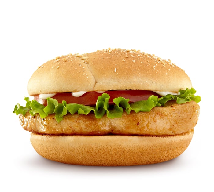 McDonald's Premium Grilled Chicken Classic Sandwich.