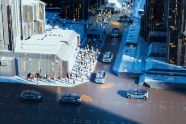 Autonomous Vehicles in City