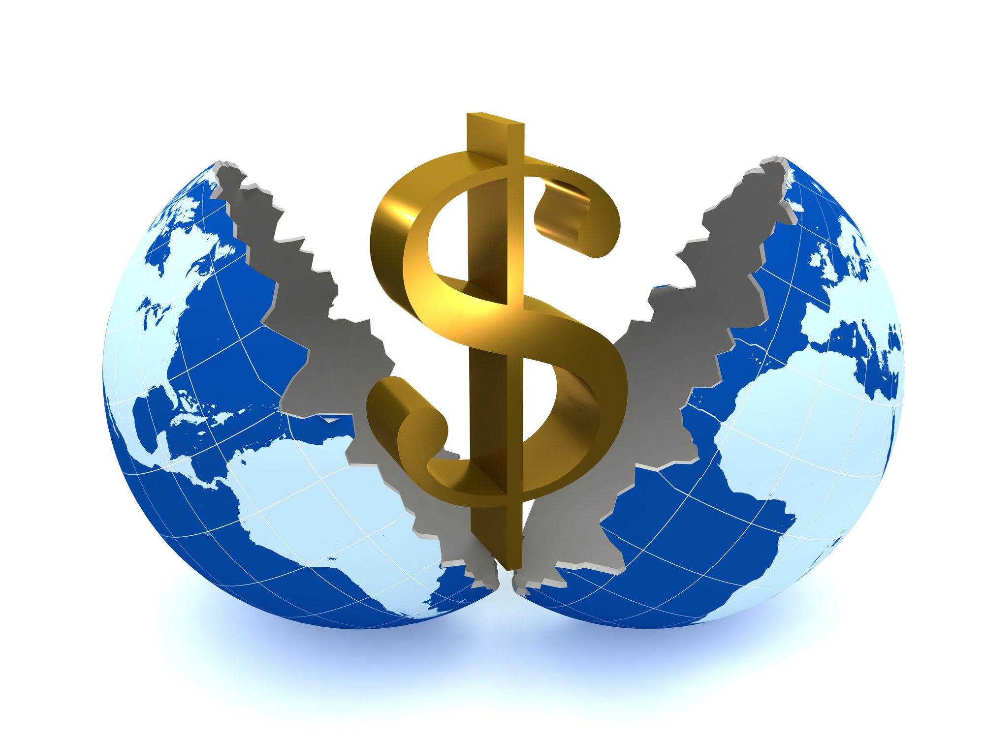 World with money sign