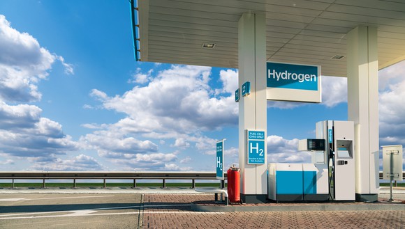 A hydrogen fueling station.