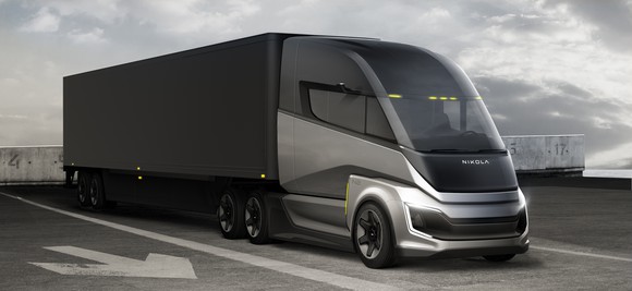 Nikola Two hydrogen fuel cell semi truck