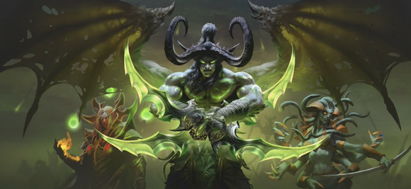 Graphic art of Activision Blizzard's World of Warcraft Burning Crusade video game.