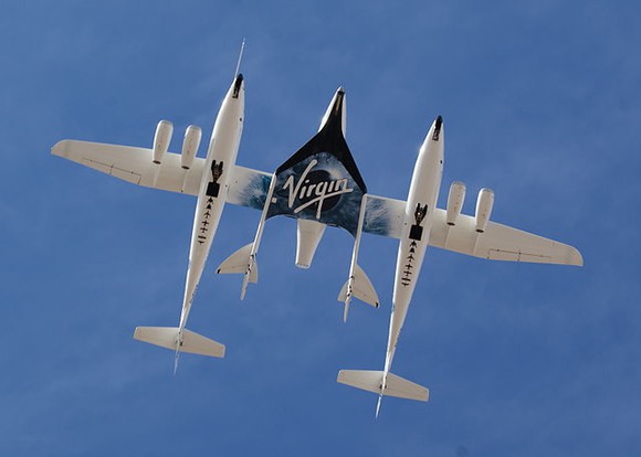 SpaceShipTwo seen from below