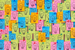 Post it Notes with lightbulbs on them -- GettyImages-152955834