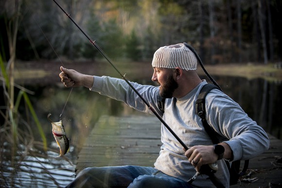 Brain cancer patient wearing a novocure device on his head.