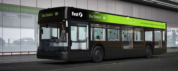 Rendering of the Arrival Bus.