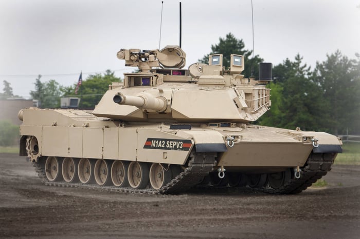 M1A2 Abrams battle tank.