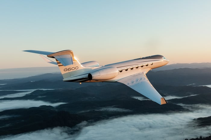 Gulfstream G600 luxury business jet.