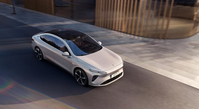 Nio ET7 electric sedan.