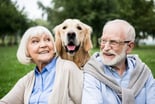 Older-couple-dog