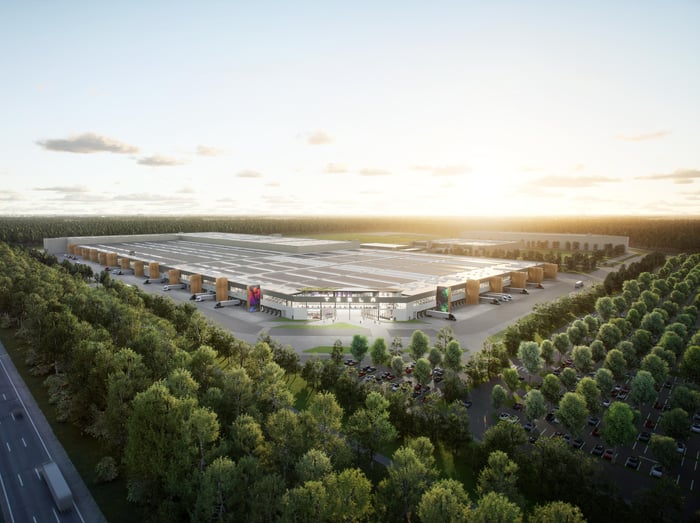 Rendering of the Berlin Gigafactory.