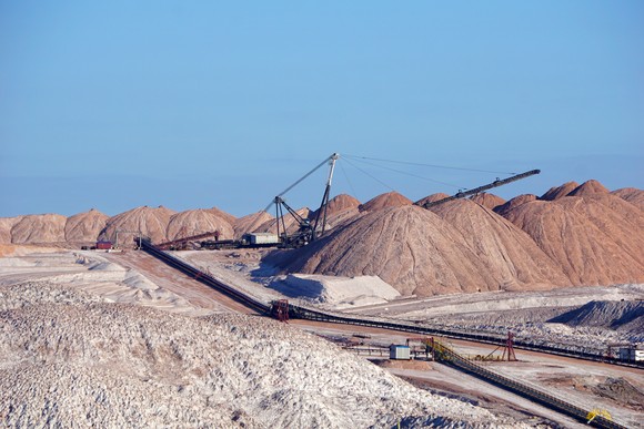 A potash mine.