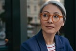 Woman listening to someone