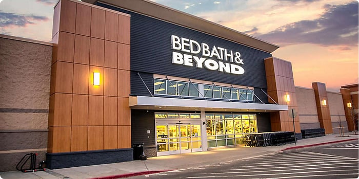 Bed Bath & Beyond storefront.