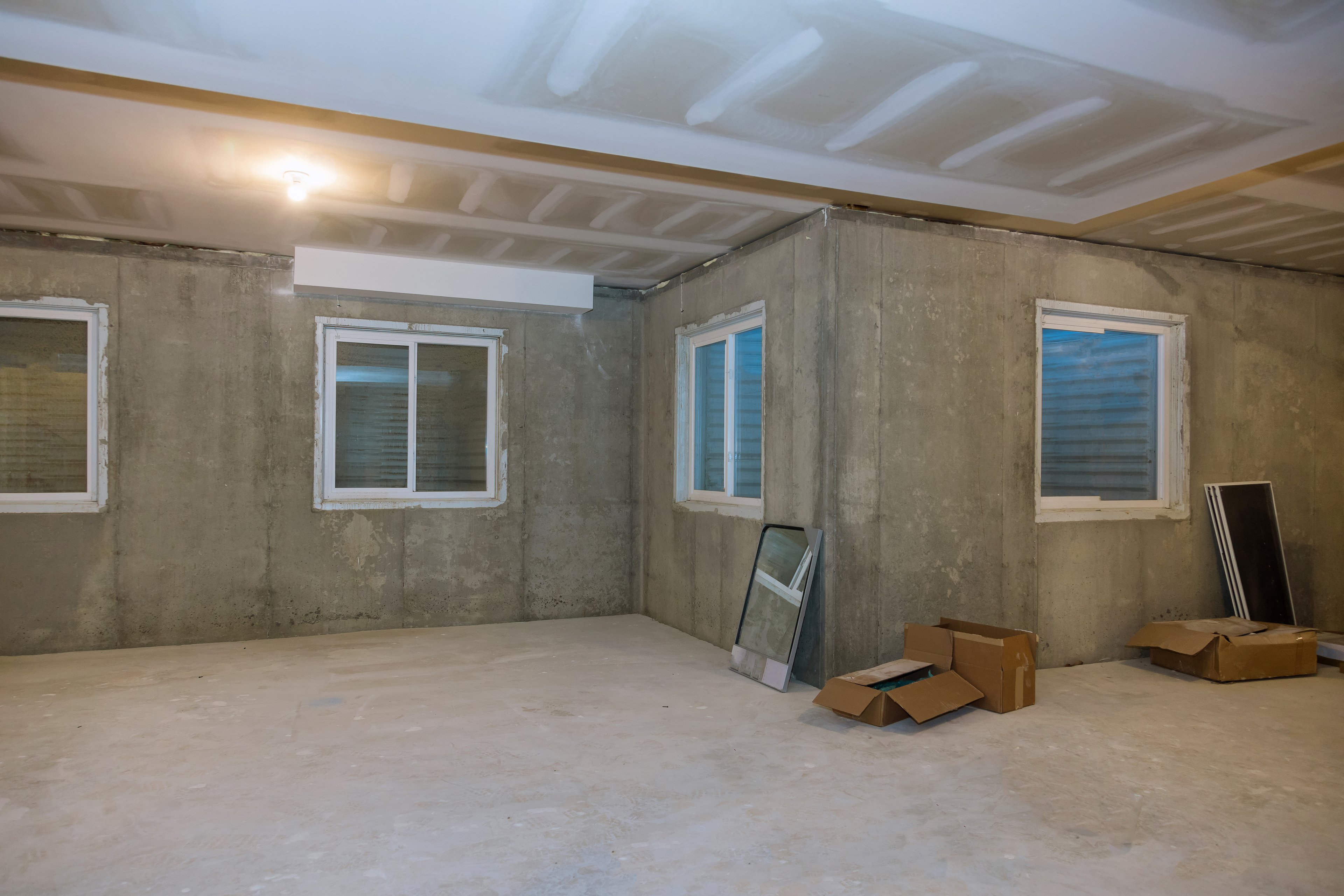 renovations basement new home unfinished construction