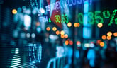 Screen filled with market data.