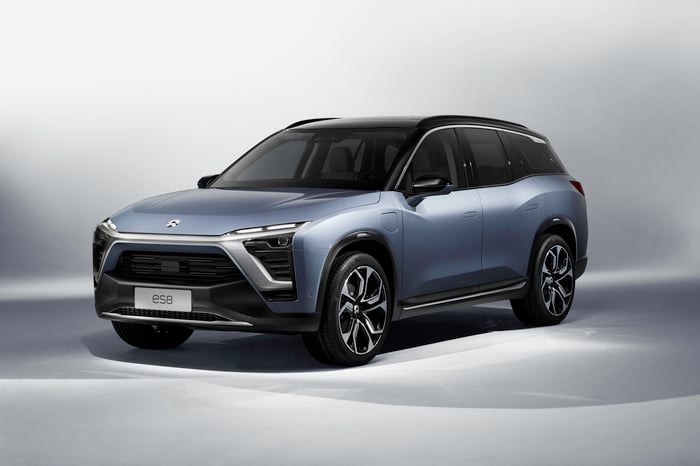 A Nio ES8 vehicle.