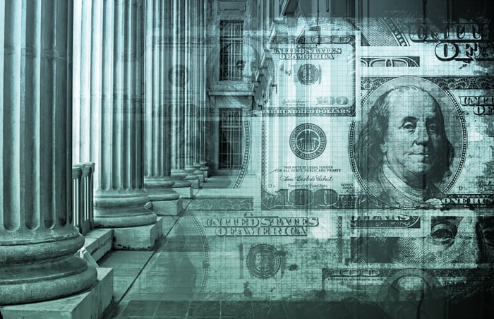 Abstract image of the banking system.